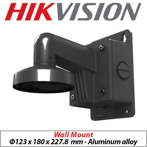 Hikvision Wall Mount Bracket with Junction Box Black