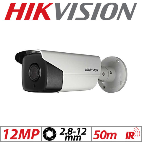 Hikvision 12MP 4K Smart Bullet IP Camera 2.8–12mm White G1