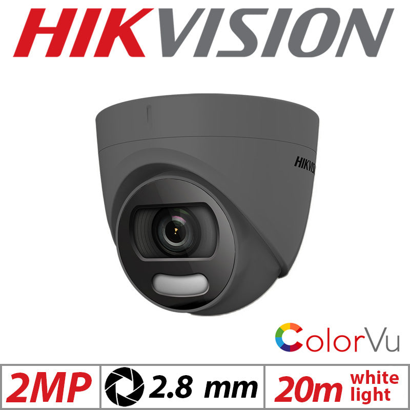 Hikvision 2MP 4-in-1 ColorVu Dome Camera 2.8mm Grey G1