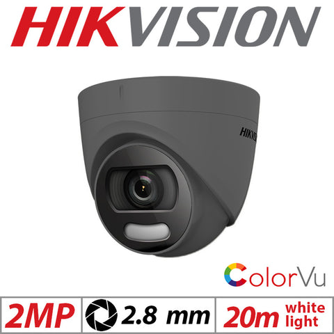 Hikvision 2MP 4-in-1 ColorVu Dome Camera 2.8mm Grey G1