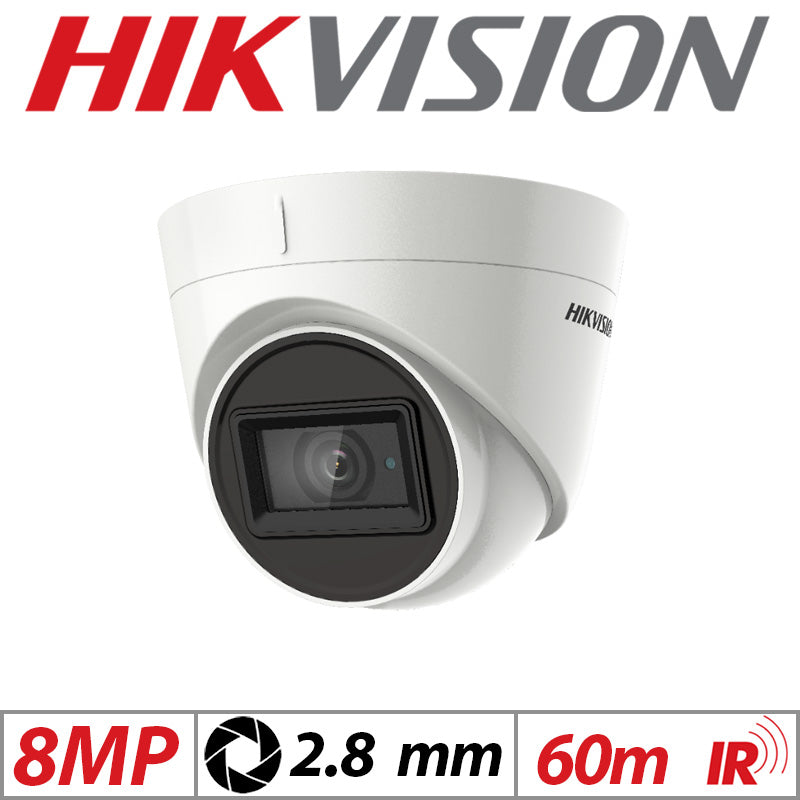 Hikvision 3K ColorVu PIR Turret Camera – Speaker 2.8mm White