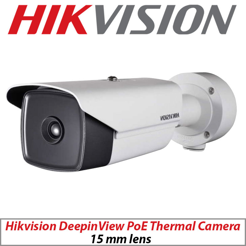 Hikvision DeepinView Thermal 15mm IP PoE Bullet Network Cam