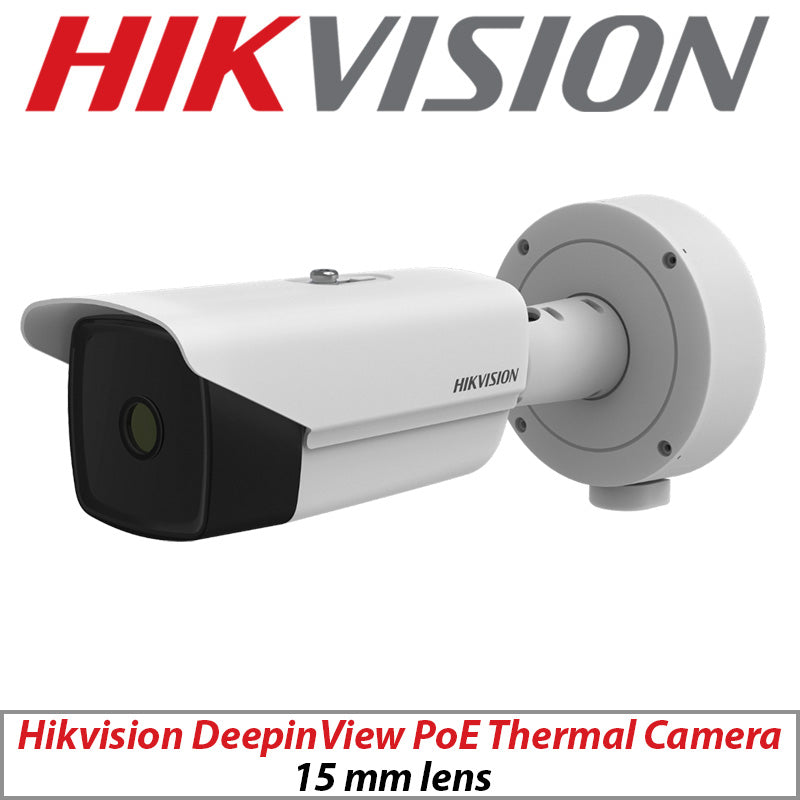 Hikvision DeepinView Thermal 15mm IP PoE Bullet Camera PI