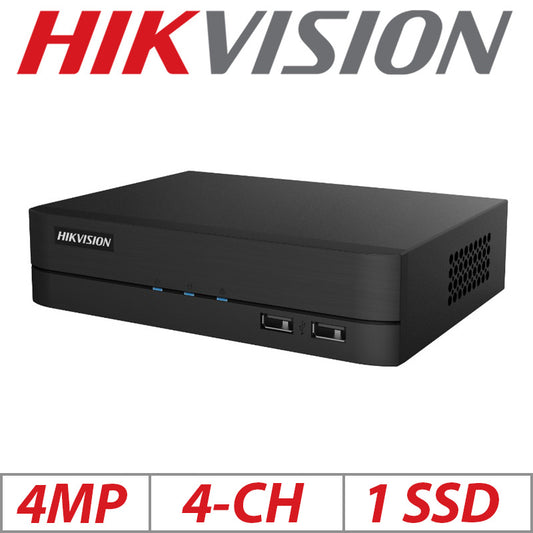 Hikvision 4MP 4CH 5-in-1 Turbo HD DVR 1TB SSD H.265 DS-7204HQHI