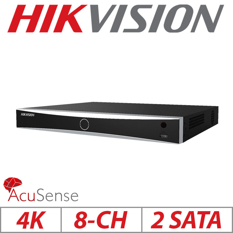 Hikvision 4K 8CH 1U 8 PoE AcuSense NVR – DS-7608NXI-K2/8P(D)