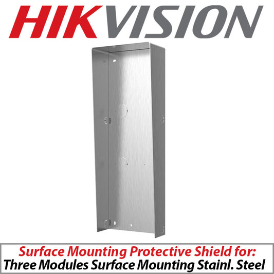 Hikvision Surface Mount SS Protective Shield 3-Module DS-KABD8003-RS3/S