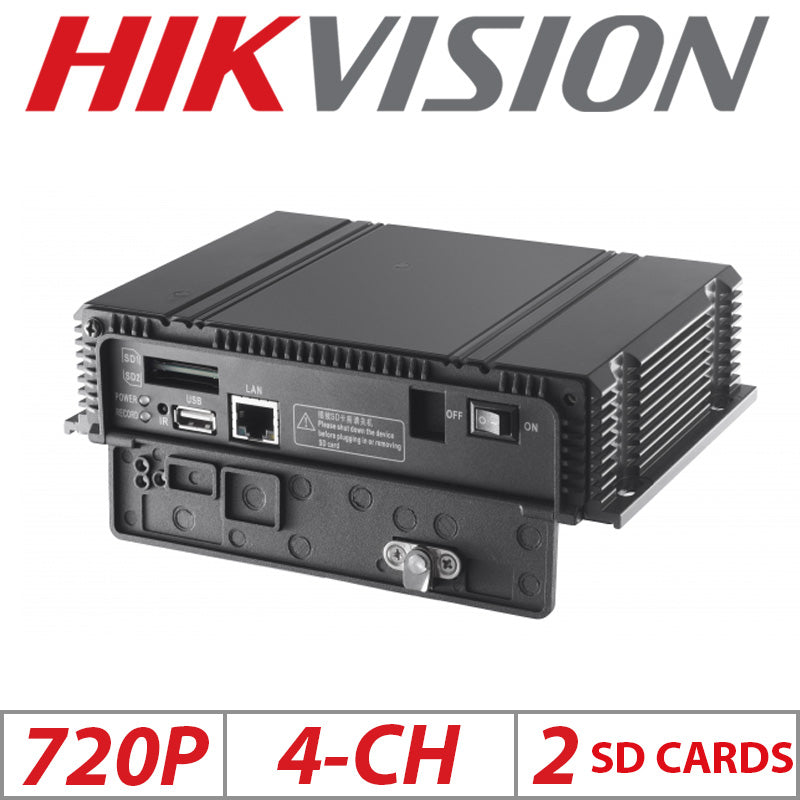 720P 4CH HIKVISION H.264 2X 64GB SD CARD INTELLIGENT MOBILE NVR DS-MP3504-SD