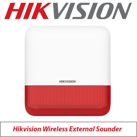 Hikvision AX Pro Wireless Outdoor Sounder Red – DS-PS1-E-WE-RED