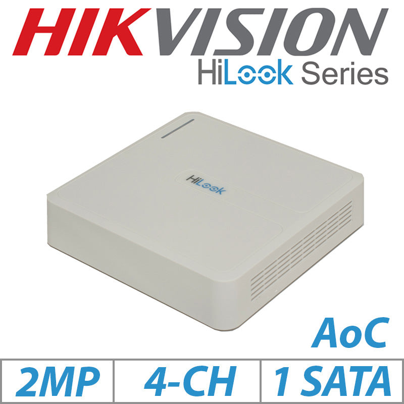 HiLook 2MP 4CH Turbo HD 4-in-1 AoC DVR DVR-104G-K1