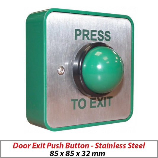 RGL Green Dome Press to Exit Button EBGBWC02-PTE