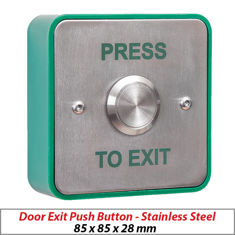 RGL Stainless Steel Push to Exit Button EBSS02-PTE