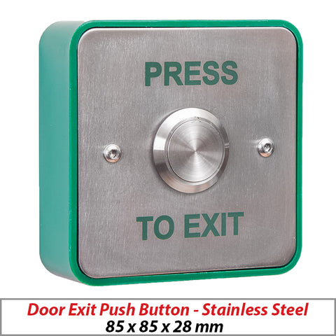 RGL Stainless Steel Push to Exit Button EBSS02-PTE