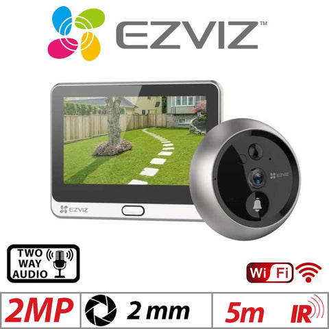 EZVIZ Peephole Wire-Free Video Doorbell with Touchscreen G1