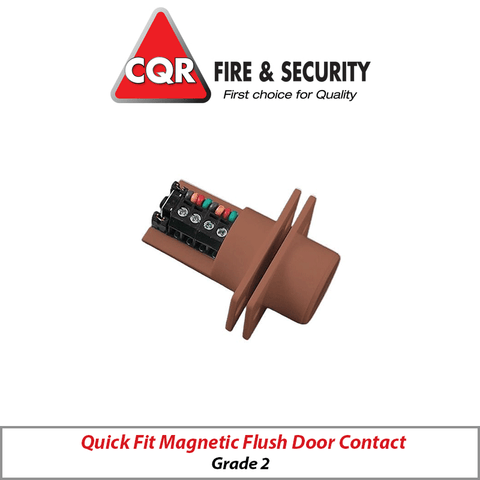 CQR Quick Fit Magnetic Flush Door Contact G2 Brown FC508/BR