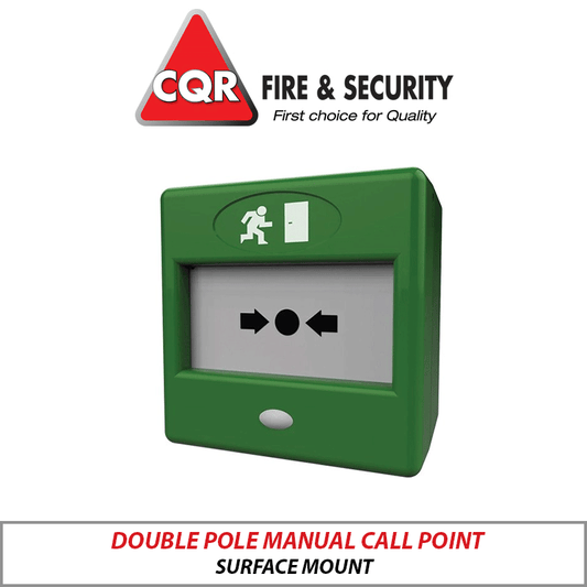 CQR Green Double Pole Manual Call Point FP3-GR