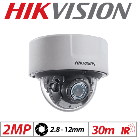 Hikvision 2MP DarkFighter Vandal Dome IP Camera 2.8–12mm G1