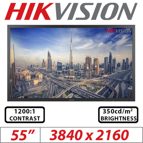 Hikvision 55" 4K Monitor – Graded Item, Box Slightly Damaged