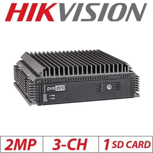 Hikvision 2MP 3-CH Mobile NVR H.264 32GB SD Card