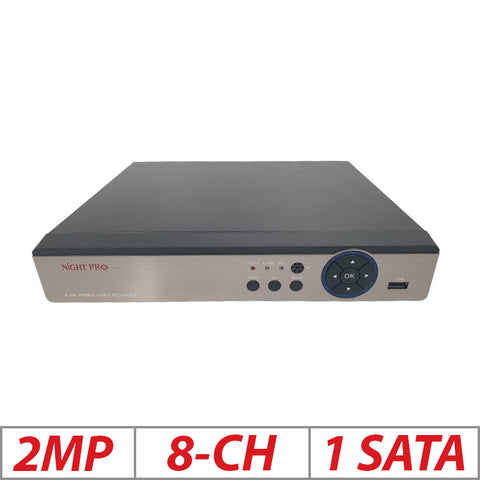 2MP 8CH 4X AUDIO-DVR GRADED ITEM