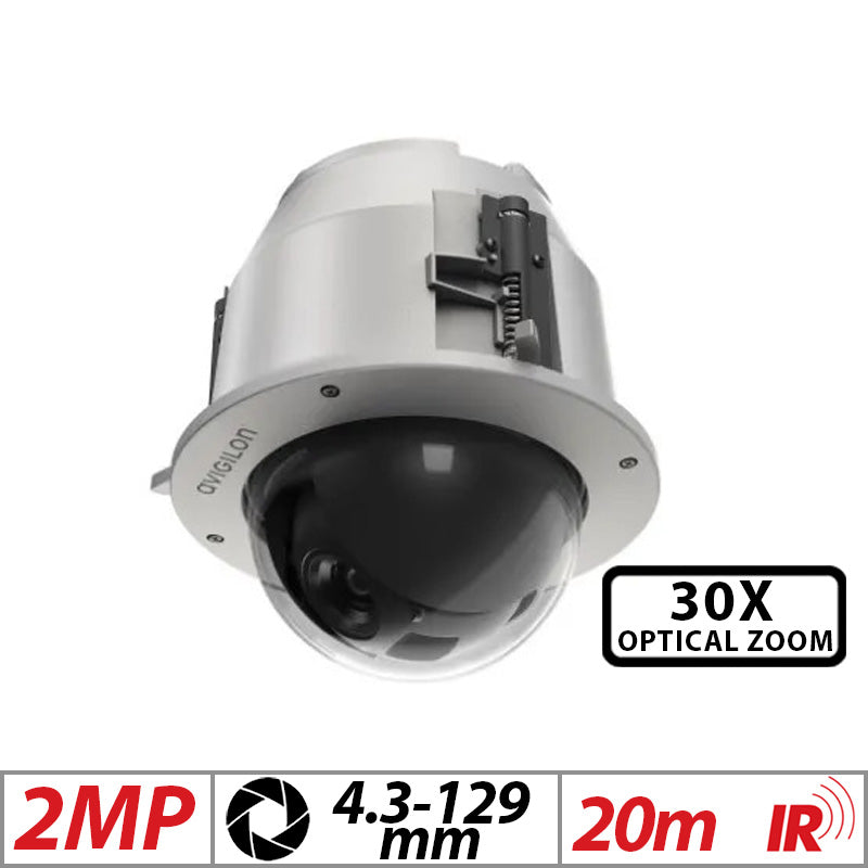 H4 PTZ Network Dome Camera 30X Zoom AI Video Analytics