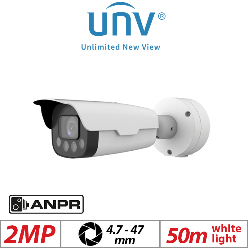 Uniview 2MP ANPR Bullet Camera 4.7-47mm Motorized Lens