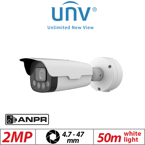 Uniview 2MP ANPR Bullet Camera 4.7-47mm Motorized Lens