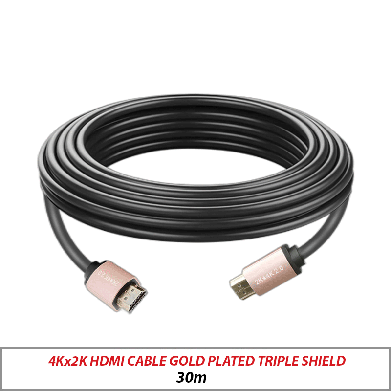 Kx2K HDMI 30M CCS Cable Gold Plated Triple Shielded