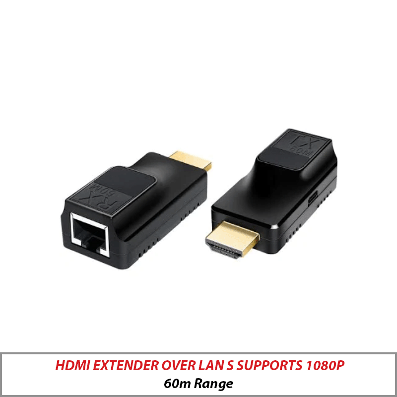 HDMI Extender Over LAN CAT5E/6A/7 1080P with 5V Adapter