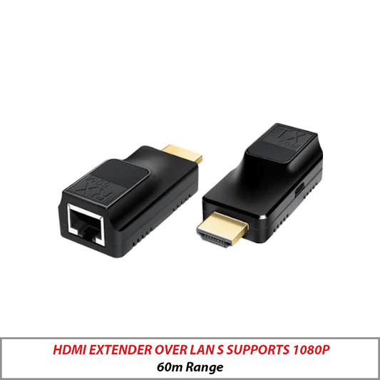HDMI Extender Over LAN CAT5E/6A/7 1080P with 5V Adapter