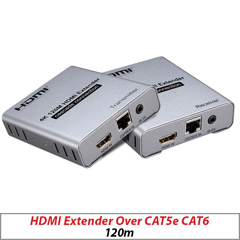 HDMI 4K/1080P Extender Over CAT5E/6 RJ45 120M Signal Amplifier