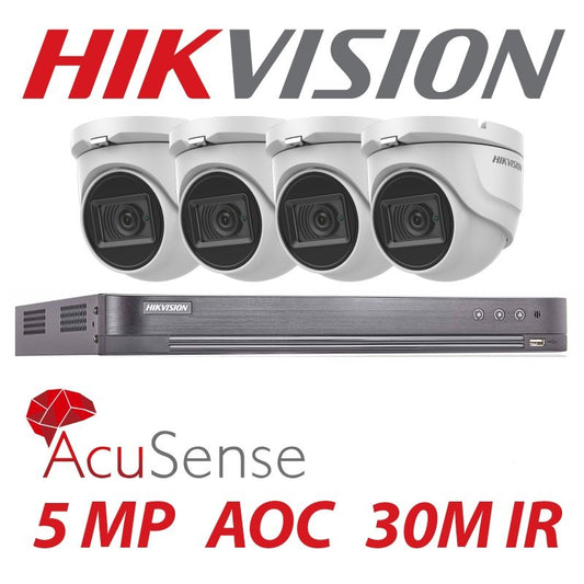 5MP 8CH HIKVISION 4X SYSTEM AOC DVR AUDIO 30M IR CAMERA KIT