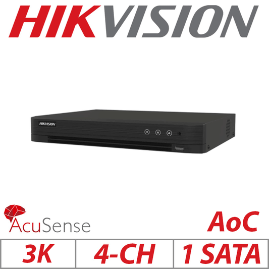 Hikvision 3K 4CH Turbo AcuSense DVR – 2CH AcuSearch
