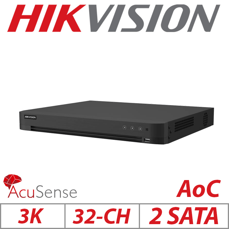 3K 32CH HIKVISION 2 SATA ACUSENSE DVR IDS-7232HQHI-M2/XT