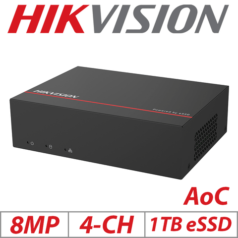 Hikvision 8MP 4CH THD AcuSense DVR 1TB eSSD IDS-E04HUHI-XB