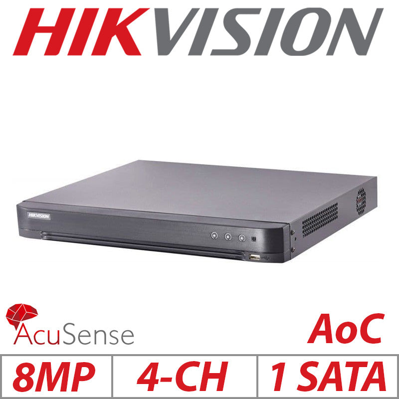 Hikvision 8MP 4CH AcuSense AoC H.265 1U Turbo DVR G2