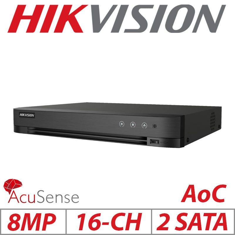 Hikvision 8MP 16CH AcuSense AOC DVR H.265 Human Vehicle iDS-7216