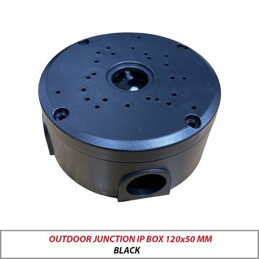 OUTDOOR JUNCTION IP BOX 120x50 MM BLACK