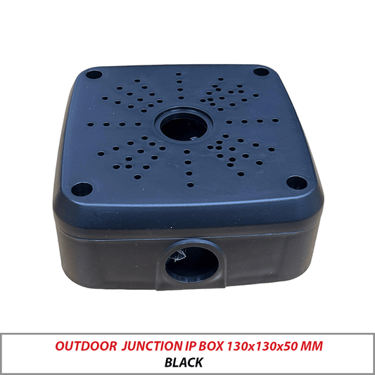 OUTDOOR JUNCTION IP BOX 130x130x50 MM BLACK