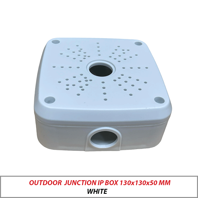OUTDOOR JUNCTION IP BOX 130x130x50 MM WHITE