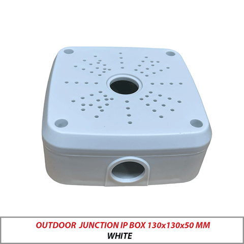 OUTDOOR JUNCTION IP BOX 130x130x50 MM WHITE