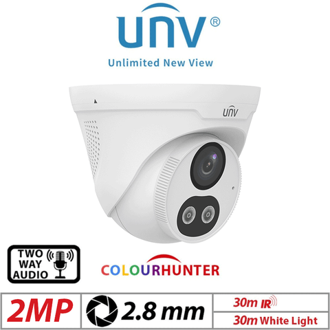 Uniview 2MP ColorHunter Turret Camera 2.8mm Audio