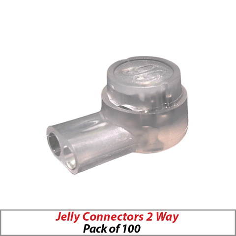 JELLY CONNECTROS 2 WAY CLEAR BUTTON PACK OF 100