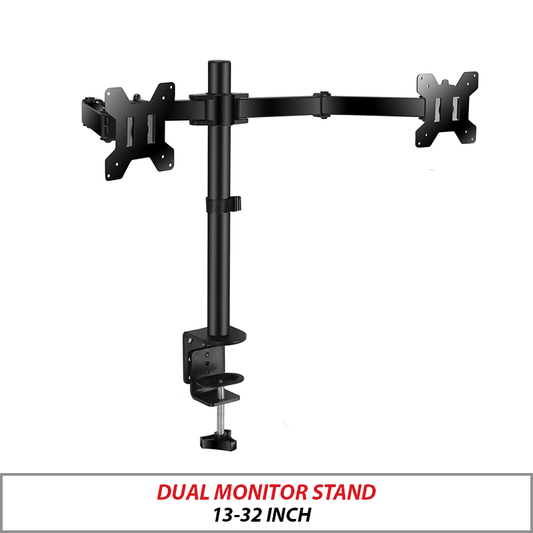 Dual Monitor Stand – Fits 13" to 32" Screens, Dual-Monitor-Mount