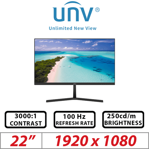 Uniview 22" LED Monitor – 100Hz Refresh Rate MW-LC22-E