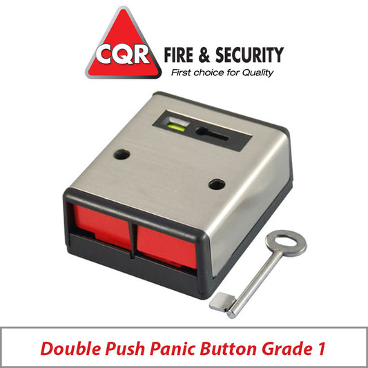 CQR DOUBLE PUSH PANIC BUTTON GRADE 1 PADP2/SS/G1