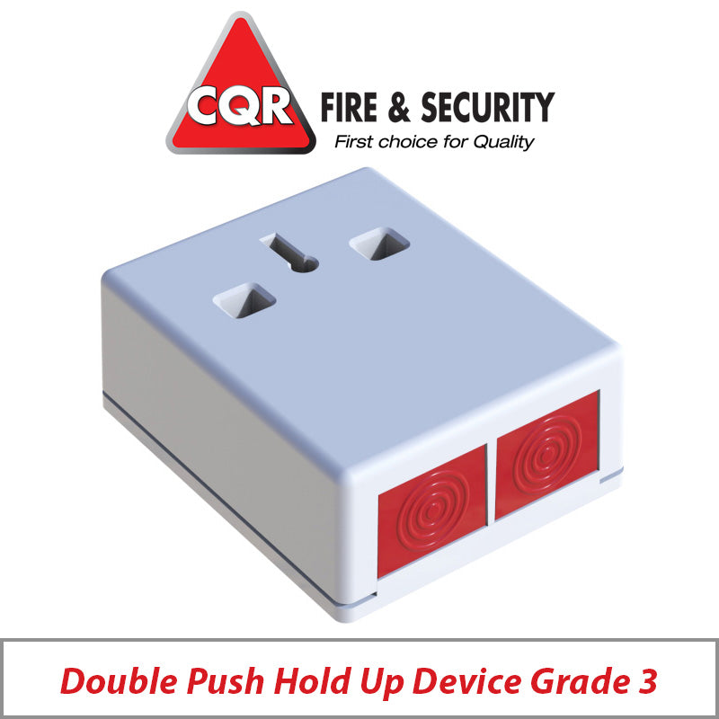 CQR Double Push DP3 Hold-Up Device White Grade 3 PADP3/WH
