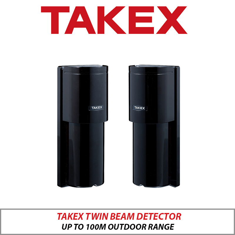 TAKEX TWIN BEAM DETECTOR 100M RANGE PB-100TK