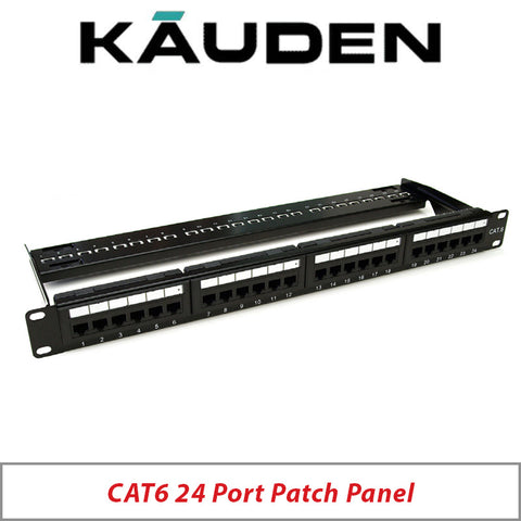 Kauden Cat5e 24-Port Patch Panel – PPC24ND/CAT6