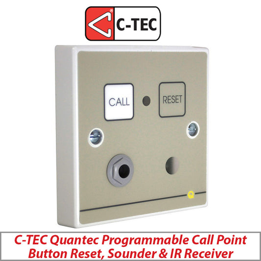 C-TEC Quantec Programmable Call Point with Reset, Sounder & IR