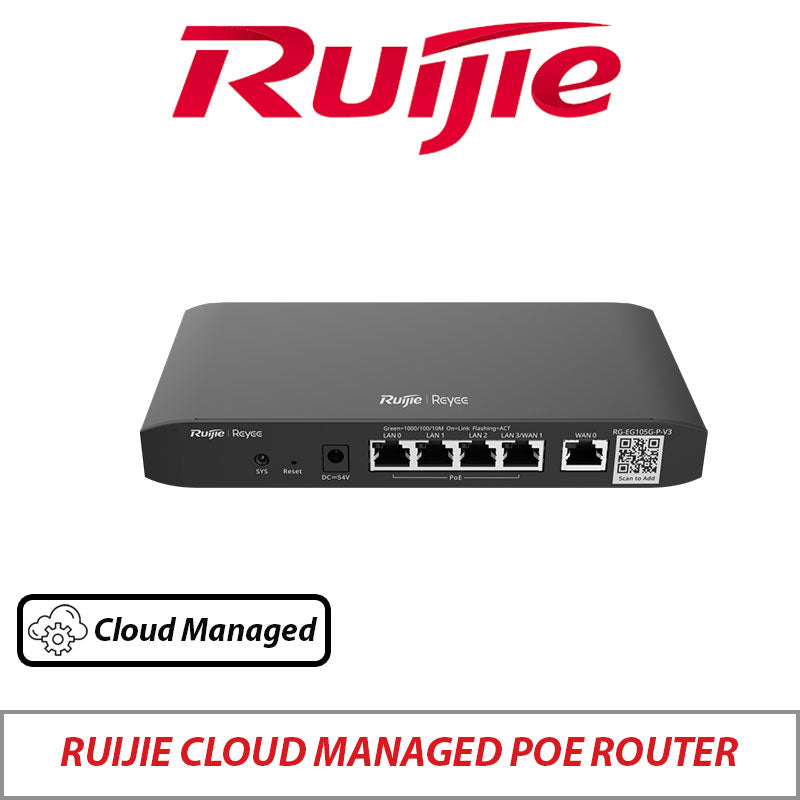 Ruijie Cloud Managed PoE Router RG-EG105G-P V3